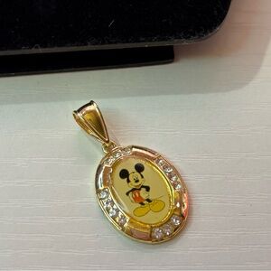 Gold Mickey Mouse Pendant